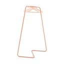 Łososiowy stalowy stojak na ubrania 118x160x57 cm Hang-On – Spinder Design