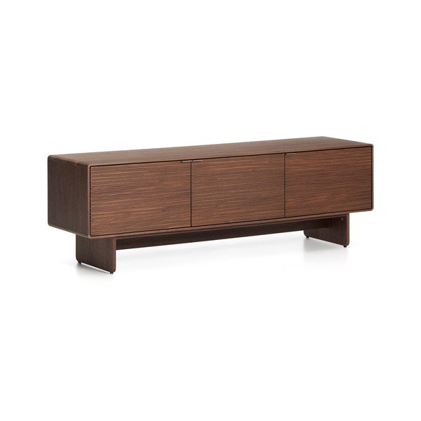 Szafka pod TV w dekorze orzecha w ciemnym naturalnym kolorze 150x46x40 cm Norlen – Kave Home