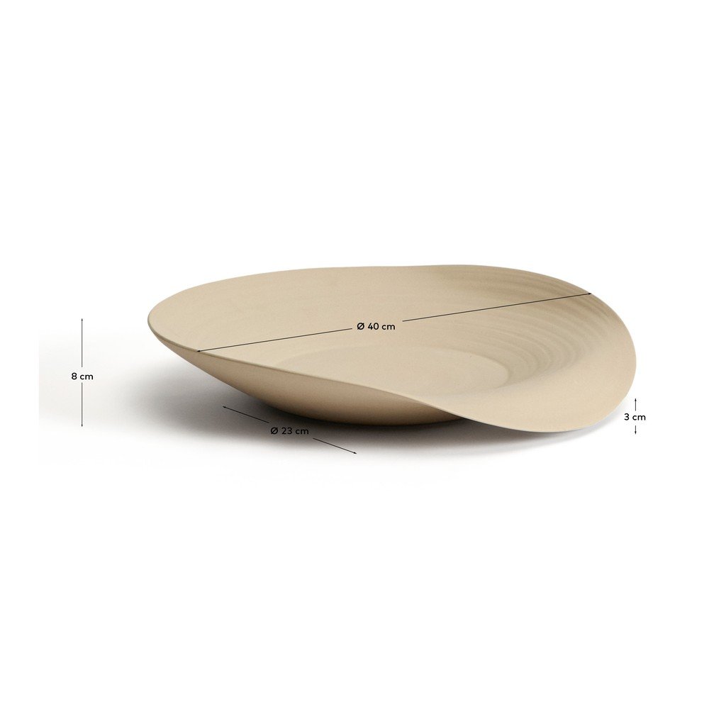 Taca dekoracyjna ceramiczna ø 40 cm Ebenor – Kave Home (zdjęcie 6)