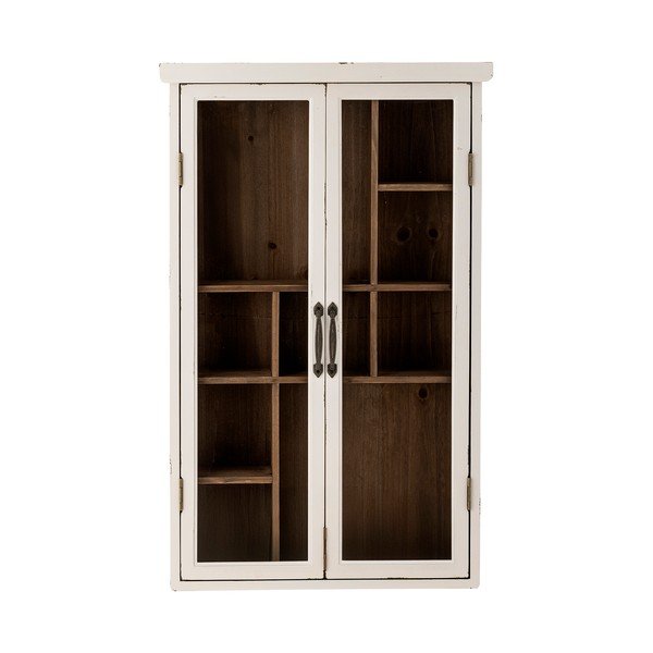 Biała witryna z litego drewna jodłowego 50x80x14 cm Hazem – Bloomingville