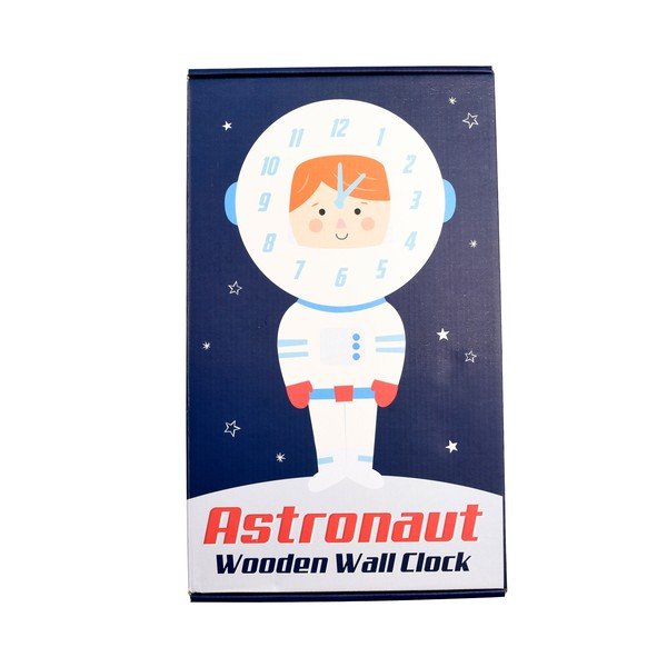 Drewniany zegar ścienny dla dzieci Rex London Astronaut-image-2