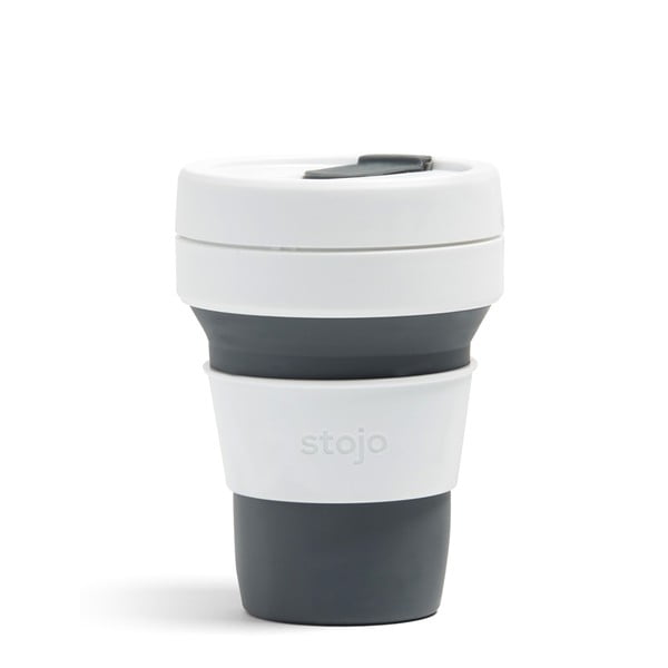 Szaro-biały składany kubek Stojo Pocket Cup, 355 ml