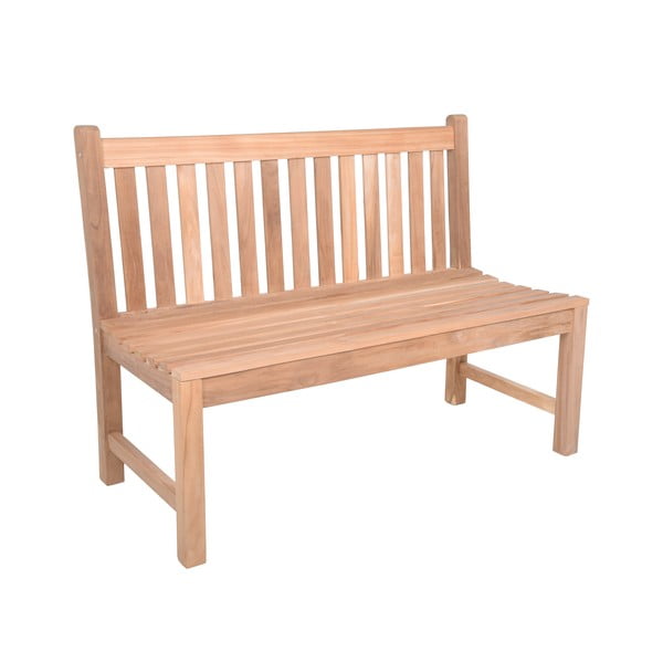 Drewniana ławka ogrodowa w naturalnym kolorze Solo – Garden Pleasure-image-3