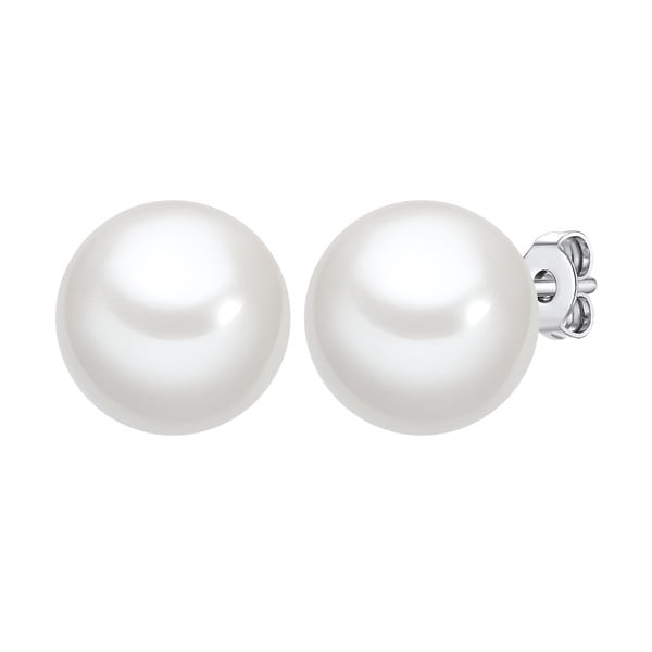 Perłowe kolczyki Muschel, biała perła 12 mm