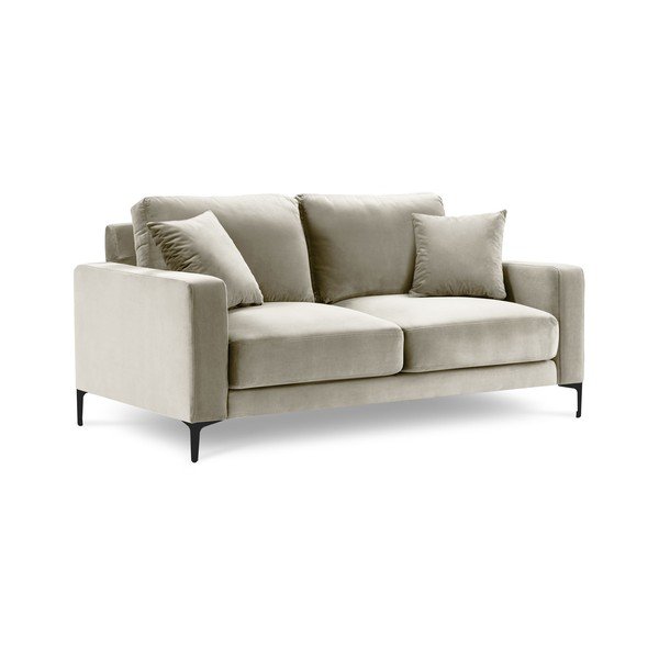 Beżowa aksamitna sofa Kooko Home Harmony, 158 cm-image-2