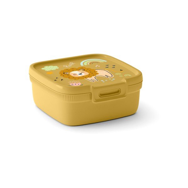 Żółty plastikowy pojemnik śniadaniowy dla dzieci – Curver