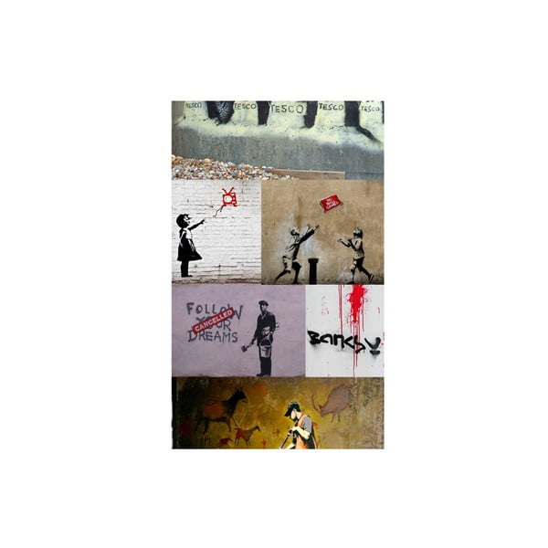 Tapeta w rolce Bimago Banksy, 0,5x10 m-image-2