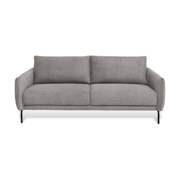 Jasnoszara sztruksowa sofa 212 cm Venray – Scandic