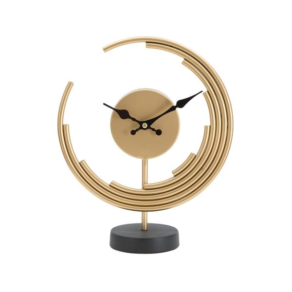 Zegar stołowy w dekorze w kolorze złota Mauro Ferretti Moon