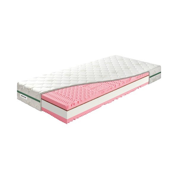 Średnio twardy/ekstra twardy dwustronny materac piankowy 120x200 cm BonRelax HR PLUS – BENAB-image-2