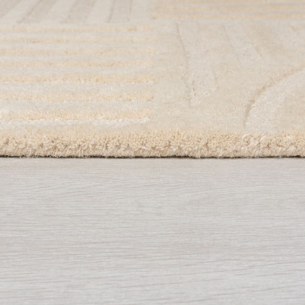 Beżowy okrągły dywan wełniany ø 160 cm Zen Garden – Flair Rugs-image-4
