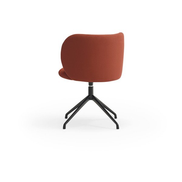 Ceglasty tapicerowany fotel jadalniany Mogi – Teulat-image-3