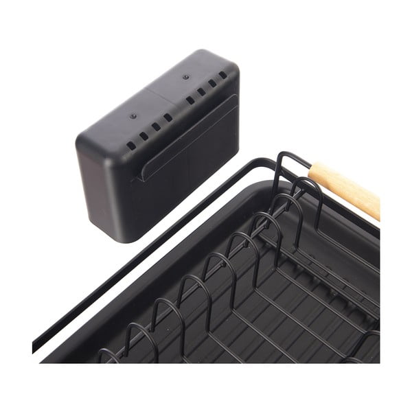 Czarny metalowy ociekacz 43x23,5 cm Radka – Orion-image-4