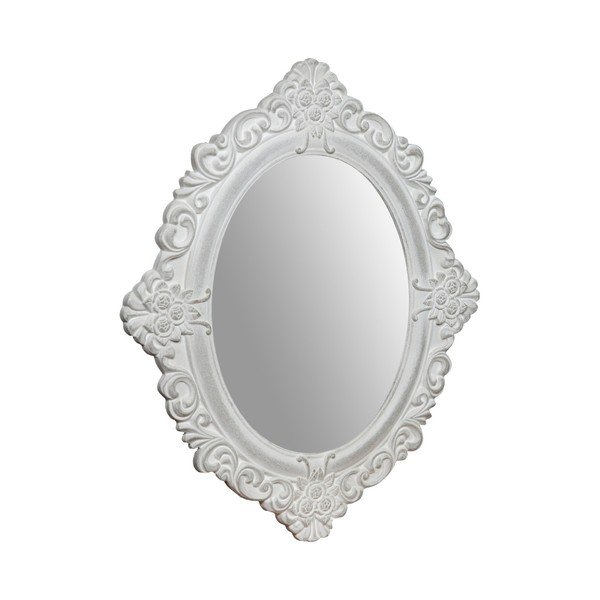 Lustro w białej ramie Crido Consulting Oval-image-2