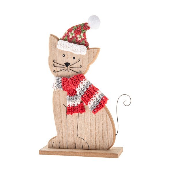Drewniana figurka świąteczna (wysokość 29 cm) Cat – Dakls
