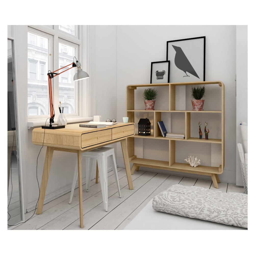Regał w dekorze dębu 122x126 cm Caitlin – Støraa (zdjęcie 6)