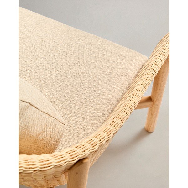 Beżowa/w naturalnym kolorze tapicerowana sofa ogrodowa Galea – Kave Home-image-4