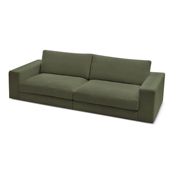 Zielona sztruksowa sofa 274 cm Leonard – Bobochic Paris-image-4