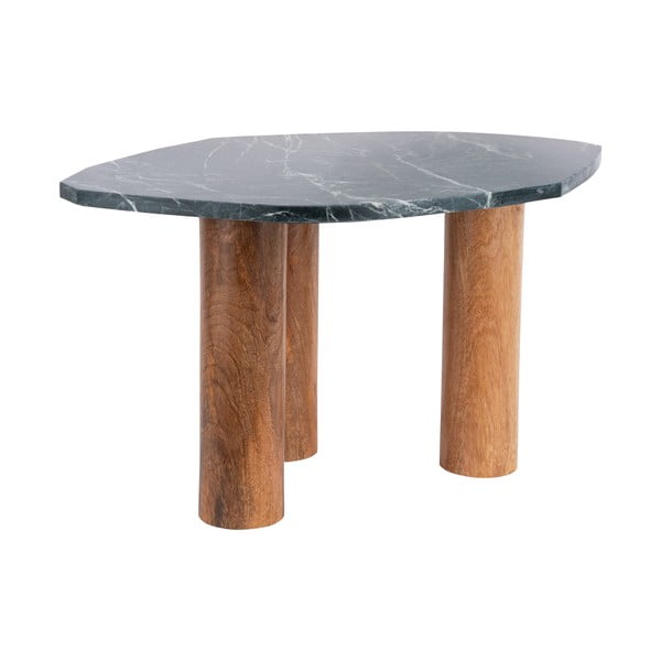 Stolik z blatem w dekorze marmuru 50x75 cm Organic  – Leitmotiv-image-4