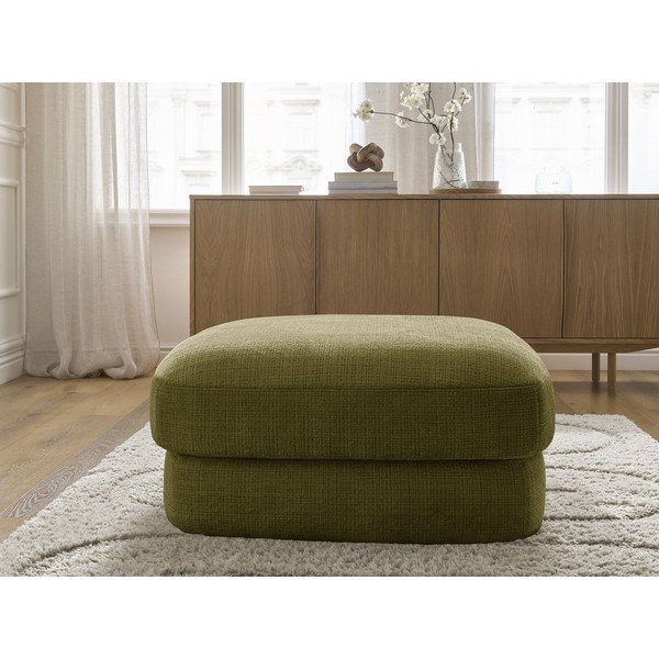 Podnóżek z tkaniny szenilowej w kolorze khaki Leonore – Bobochic Paris-image-4