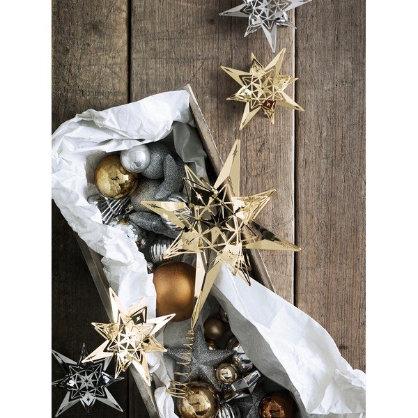 Gwiazda na choinkę w kolorze złota Kähler Design-image-4