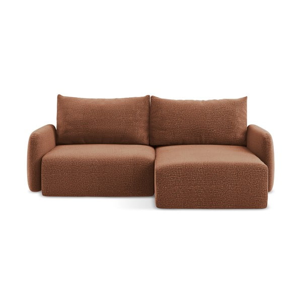 Ceglasty rozkładany/ze schowkiem narożnik (prawostronny) Kalena – Makamii