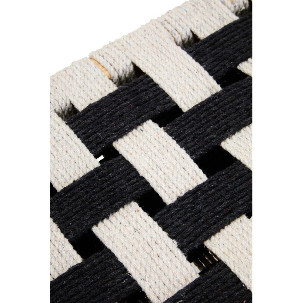 Czarno-biała drewniana ławka Satna – Premier Housewares (zdjęcie 11)