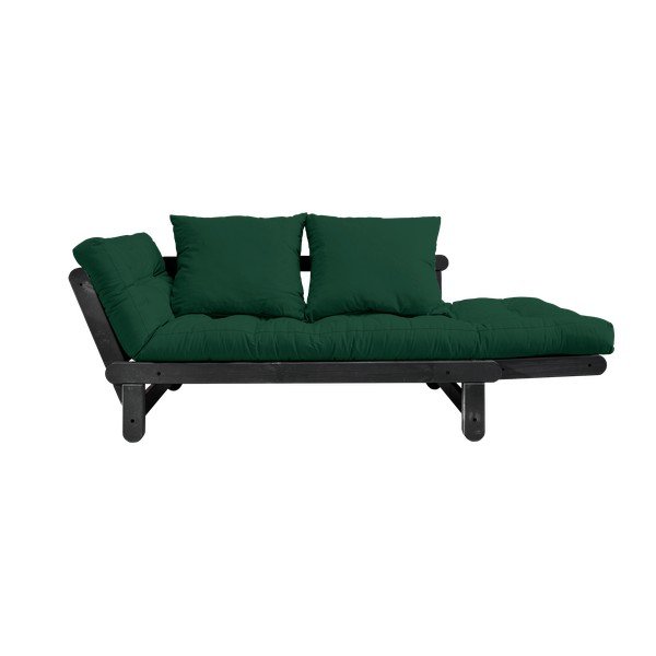 Sofa rozkładana Karup Design Beat Black/Dark Green-image-3