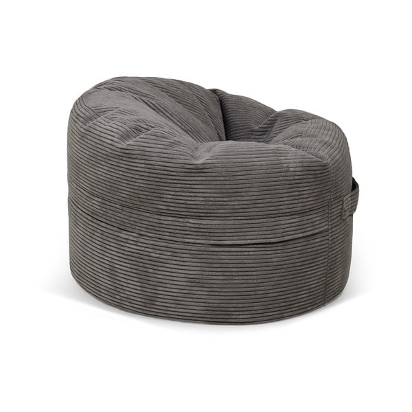 Brązowy sztruksowy dziecięcy worek do siedzenia Roll 80 – SLOWDOWN-image-2