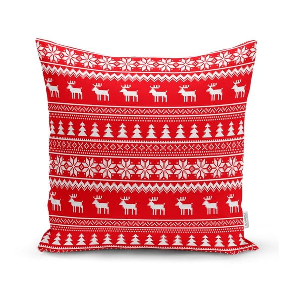 Zestaw 4 świątecznych poszewek na poduszki i bieżnika Minimalist Cushion Covers Christmas-image-4