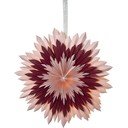 Różowa świąteczna dekoracja Star Trading Ice, ø 60 cm