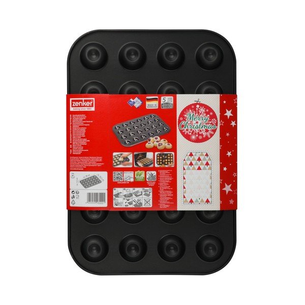 Stalowa blaszka na ciastka z dżemem Zenker Sparkling Christmas, 38,5 x 27 cm-image-2