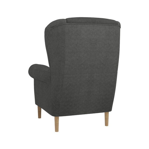 Ciemnoszary fotel typu uszak Swan – Ropez-image-2