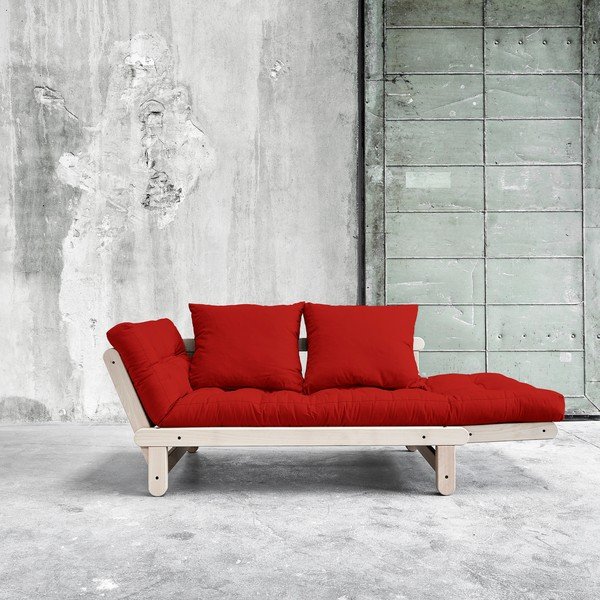 Sofa rozkładana Beat Beech/Red-image-2