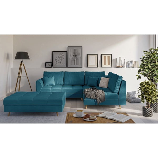 Turkusowy podnóżek Ariella – Ropez-image-1