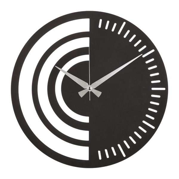 Metalowy zegar ścienny Halser, ø 50 cm