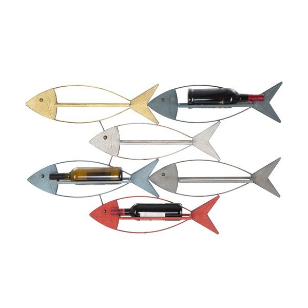 Uchwyt ścienny na butelki Mauro Ferretti Fish, 103,5x62 cm-image-2