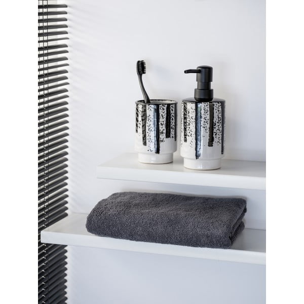 Czarno-biały ceramiczny dozownik do mydła 340 ml Subiza – Wenko-image-2
