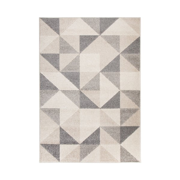 Szaro-beżowy dywan Flair Rugs Urban Triangle, 133x185 cm