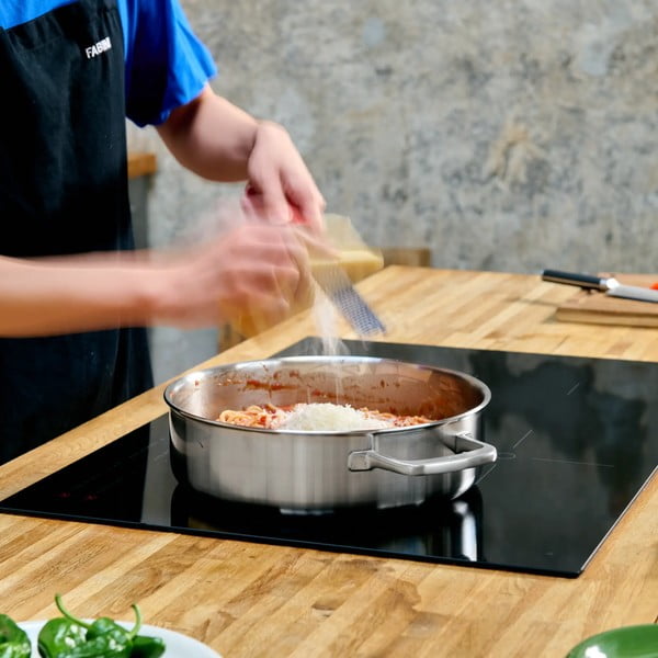 Głęboka patelnia z pokrywką ze stali nierdzewnej ø 28 cm Lucca 3.0 – FABINI-image-1