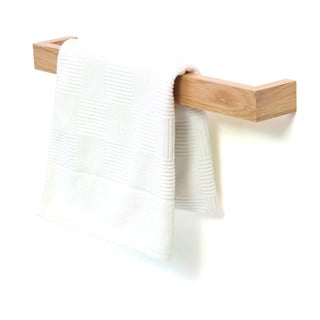 Uchwyt ścienny na ręczniki z drewna dębowego Wireworks Mezza, 60 cm