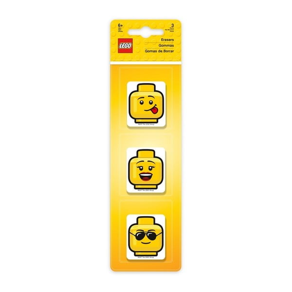 Zestaw 3 gumek do mazania LEGO® Iconic