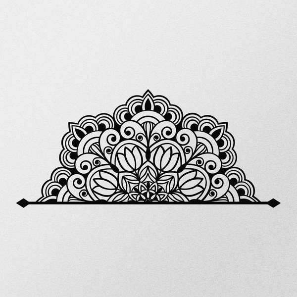Metalowa dekoracja ścienna 160x70 cm Mandala – Wallity-image-4