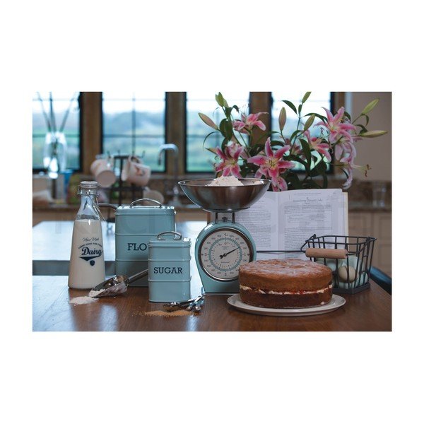 Niebieski metalowy pojemnik na cukier Kitchen Craft Nostalgia-image-1