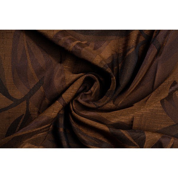 Ciemnobrązowa zasłona 210x245 cm Nydia – Mendola Fabrics-image-3