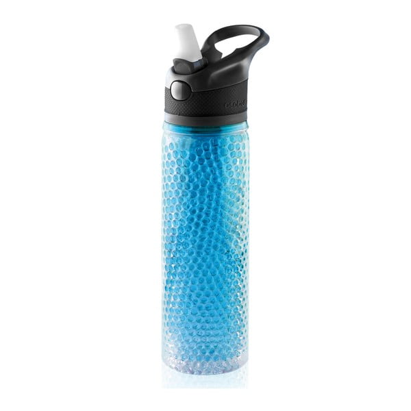 Niebieska butelka termiczna Asobu Deep Freeze, 600 ml