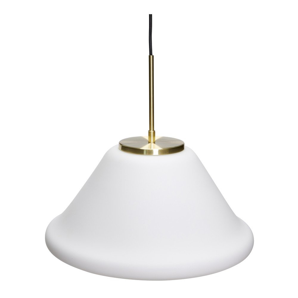 Biała lampa wisząca ze ściemniaczem ø 40 cm Muse – Hübsch (zdjęcie 3)