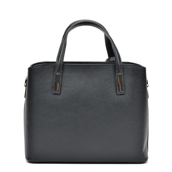 Czarna skórzana torebka Sofia Cardoni Lacy-image-1