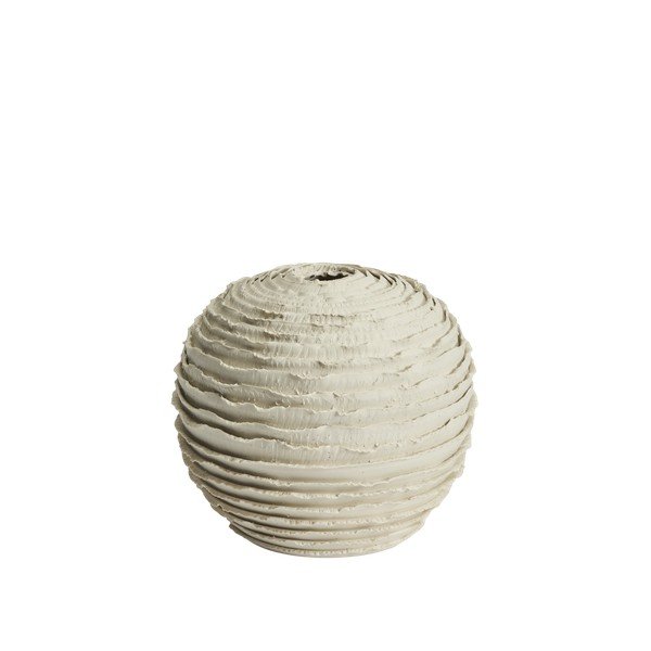 Kremowy ceramiczny ręcznie wykonany wazon (wysokość 21 cm) Evania – Kave Home