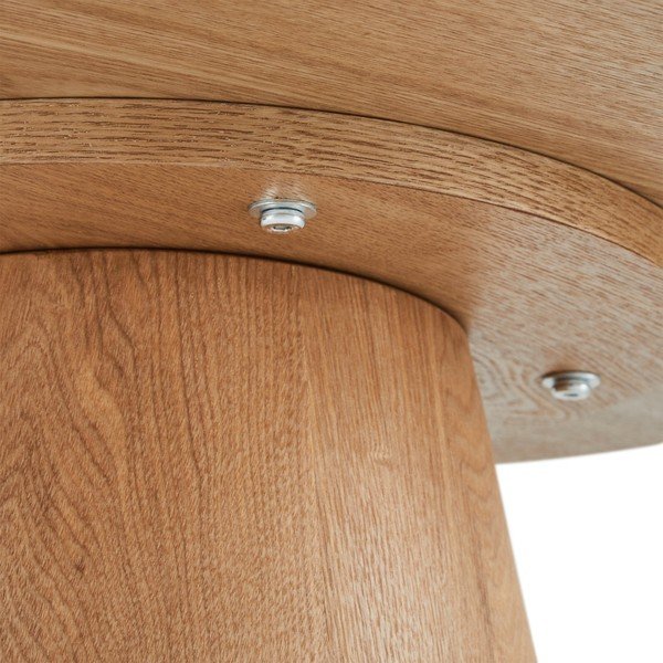 Stolik w dekorze dębu ø 60 cm Tango – Furnhouse-image-4